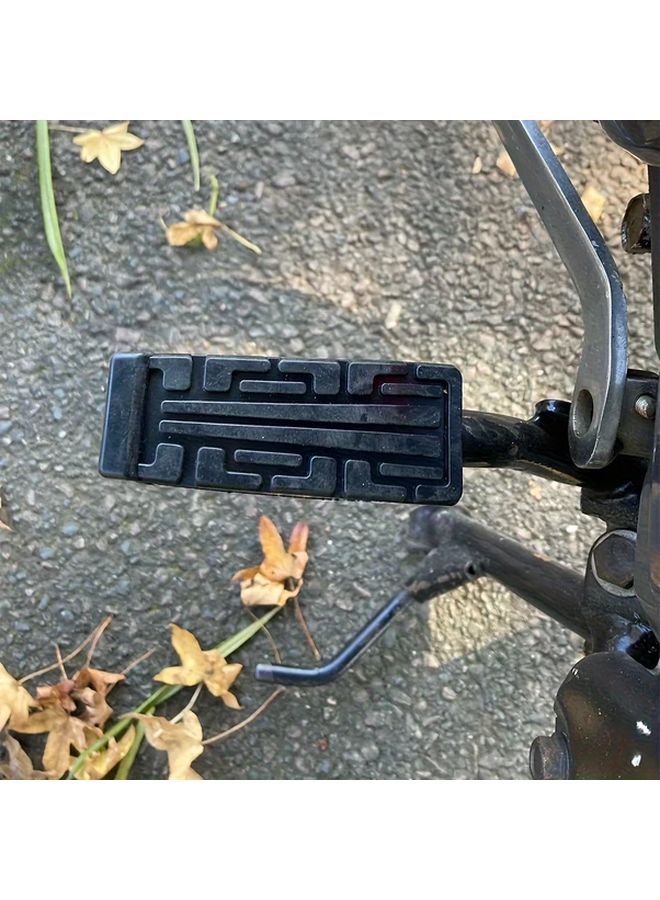 2pcs Black Rubber Pads For Yamaha YBR125 Motorcycle Front Pedal Support Footrests - Image 5